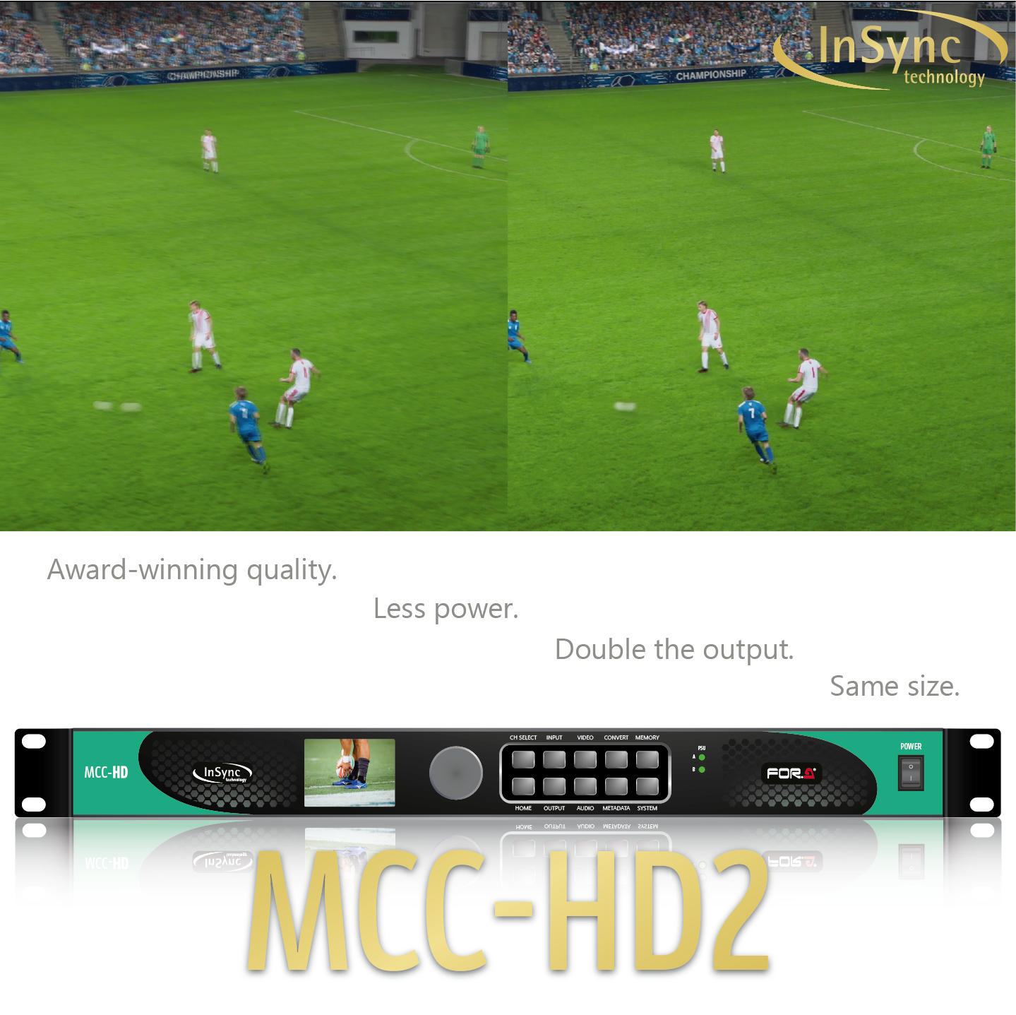 Read more about the article InSync Introduce the MCC-HD2: Dual-Channel Gold Standard Frame Rate Conversion